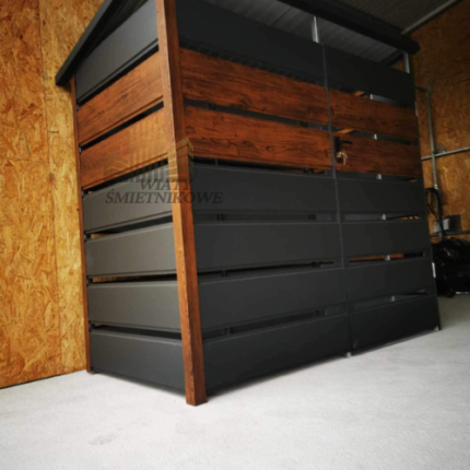 Wiata śmietnikowa 2m x 1m