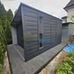 Schowek ogrodowy 4x3 z wiatka